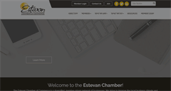 Desktop Screenshot of estevanchamber.ca